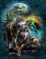 Mystical Wolves - wolves fan art