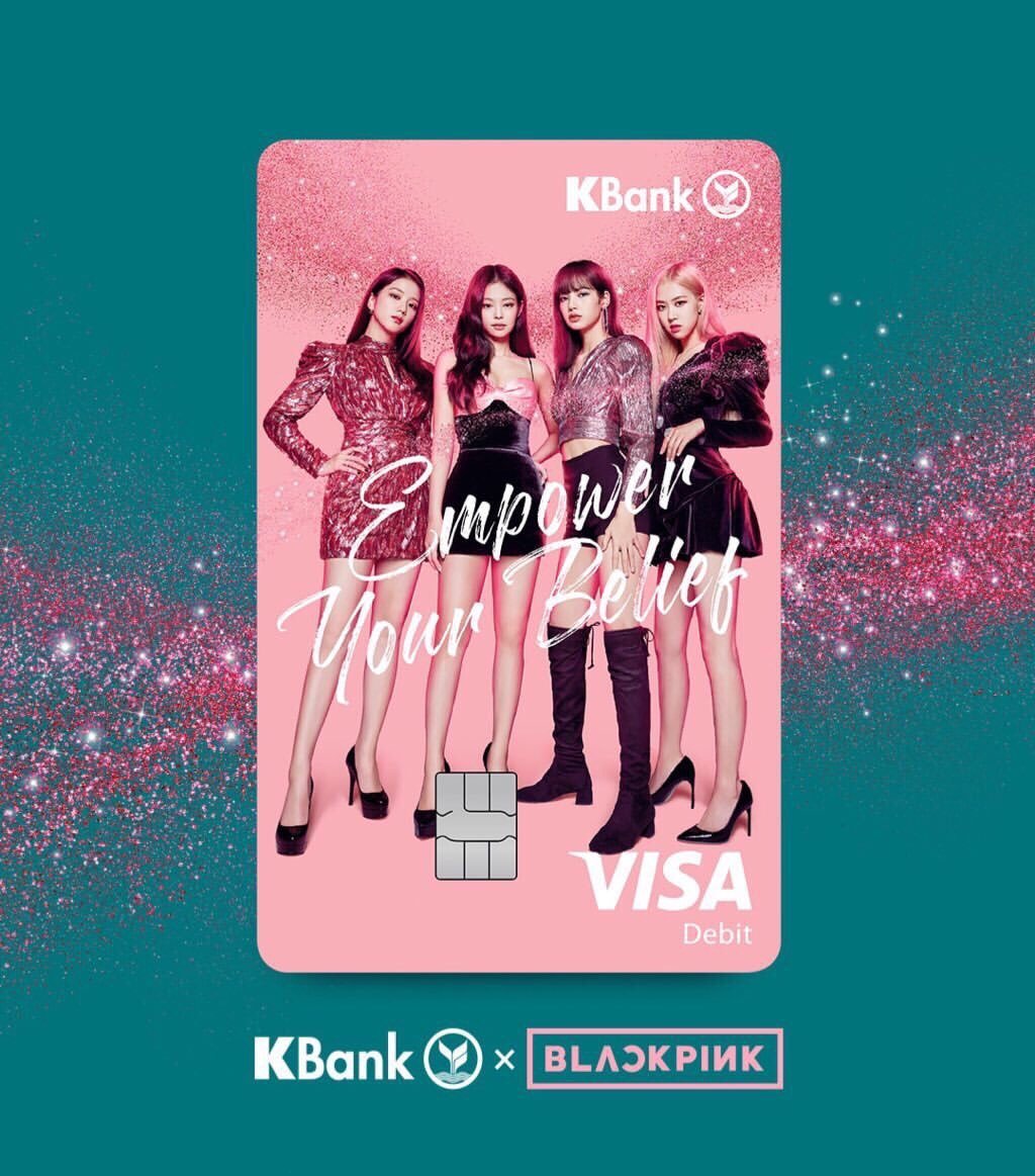 BLACKPINK Kbank Debit Card Passbook KeyChain Bag Limited Edition Gift 1 Set 