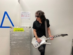 Paul Stanley backstage in Sendai, Japan on December 7th, 2019 