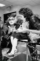 Paul and Gene ~Cerebral Palsy HQ in New York...January 5, 1982 - kiss photo