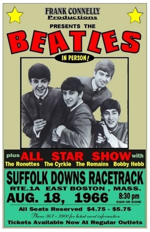 The Beatles 1966 Boston  Concert Poster 