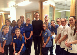 Tom visits the Koala Ward at the Great Ormond Street Hospital for Children December 07, 2018