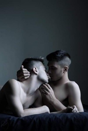 Two Guys Kissing