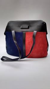Two-Tone Color Block Handbag