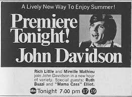 Vintage Promo Ad For The John Davidson Show