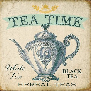  Vintage tè Sign ☕