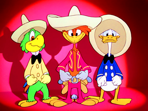 Walt Disney Screencaps – José Carioca, Panchito Pistoles & Donald Duck