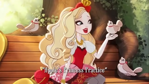 manzana, apple White's Princess Practice (Title Screen)