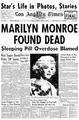Artucle Pertaining To The Passing Of Marilyn Monroe - marilyn-monroe photo