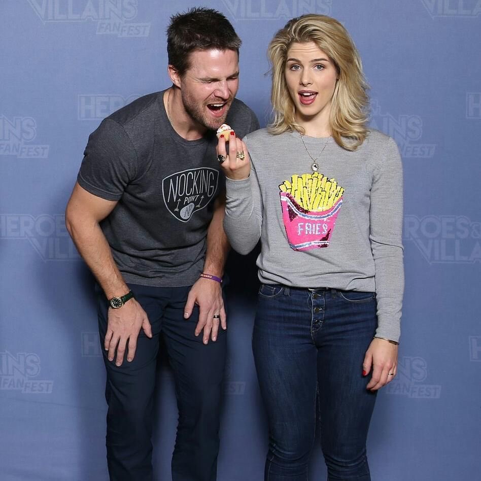 Photo of Stephen and Emily #HVFFPortland for fans of Stephen Amell &...