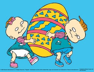 Happy Easter Egg 2020 Rugrats Phil and Lil Wallpaper