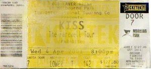 KISS ~Melbourne, Australia...April 4, 2001 (Farewell Tour) 