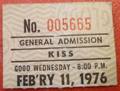 KISS ~Portland, Oregon...February 11, 1976 (Alive Tour) - kiss photo
