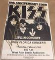 KISS ~West Palm Beach...Florida, February 3, 1983 (Creatures of the Night Tour)  - kiss photo