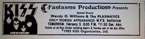  চুম্বন ~West Palm Beach...Florida, February 3, 1983 (Creatures of the Night Tour)
