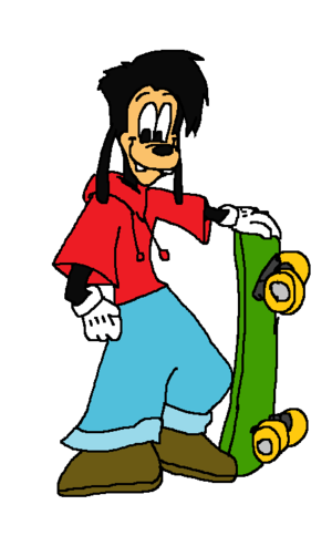 Max Goof with his Skateboarding