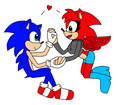 Me and sonic - sonic-bases fan art