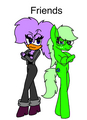 Mirabelle the bird and lime the pony (sakileven) - sonic-bases fan art