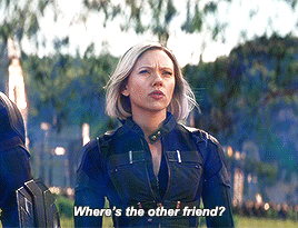  Natasha Romanoff and Proxima Midnight pissing each other off throughout Infinity War