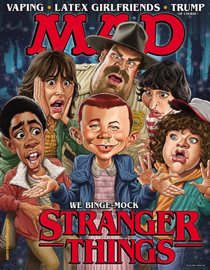 Stranger Things on the cover of Mad Magazine - 2017