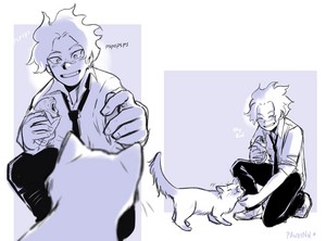  shirakumo and kitten
