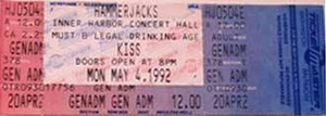 KISS ~Baltimore, Maryland...May 4, 1992 (Revenge Tour) 