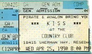 KISS ~Reseda, California...April 25, 1990 (Pirate Raido contest) 