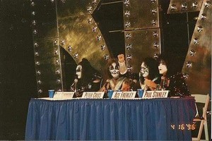 KISS ~press conference on board the U.S.S. Intrepid...April 16, 1996 (anchored in NYC) 
