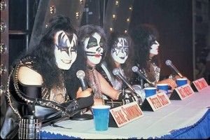 KISS ~press conference on board the U.S.S. Intrepid...April 16, 1996 (anchored in NYC) 