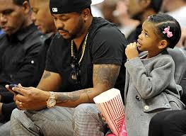 The-Dream with his daughter Navy