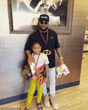 The-Dream with his daughter Violet