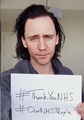 Tom thanks the NHS - tom-hiddleston photo