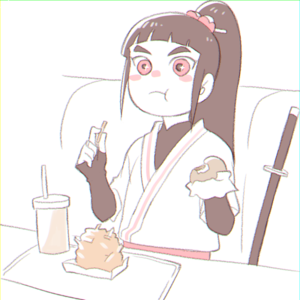  tsubaki eating