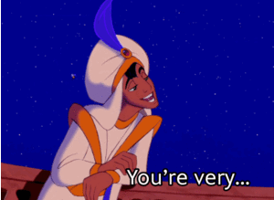 Walt Disney Gifs - Genie & Prince Aladdin