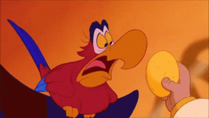  Walt 디즈니 Gifs - Iago, Jafar & The Sultan