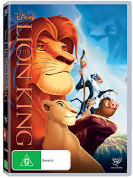  1994 Disney Cartoon, The Lion King, On DVD