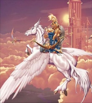  Atalante riding on an Pegasus