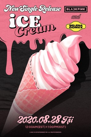  BLACKPINK X Selena Gomez - ‘Ice Cream’ Название POSTER