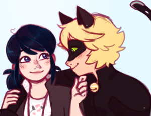 Chat Noir and Marinette