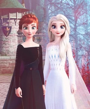  Elsa and Anna ~Hugs!