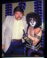 Eric w/Big John Harte ~Rio de Janeiro, Brazil...June 16, 1983 (Creatures of the Night Tour)  - kiss photo