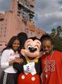 Janet Jackson And Jermaine Dupree With Mickey Mouse - disney photo