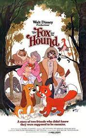  Movie Poster 1981 डिज़्नी Cartoon, The लोमड़ी, फॉक्स And The Hound