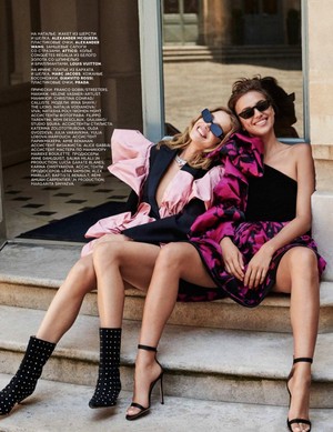 Natalia Vodianova and Irina Shayk for Vogue Russia [September 2018]