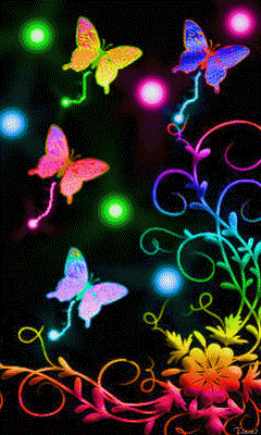  Neon farfalle