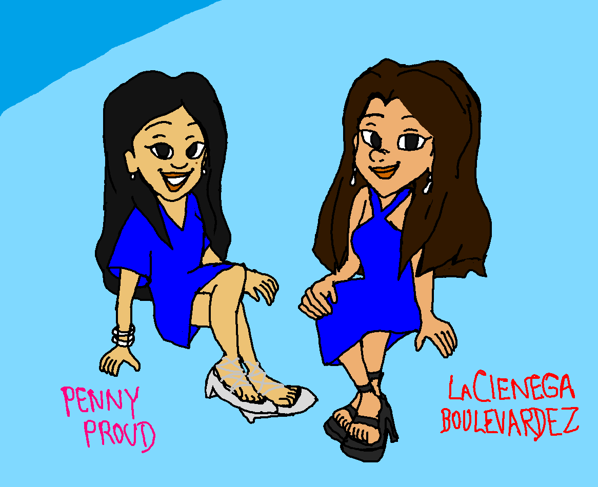 The Proud Family Fan Art: Penny Proud and LaCienega Boulevardez (Beautiful ...