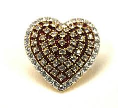 Ruby And Diamond Heart Pendant