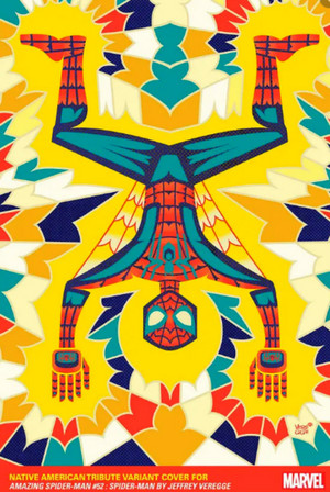 Spider-Man || Native American Tribute 💛|| variant cover || by Jeffery Veregge