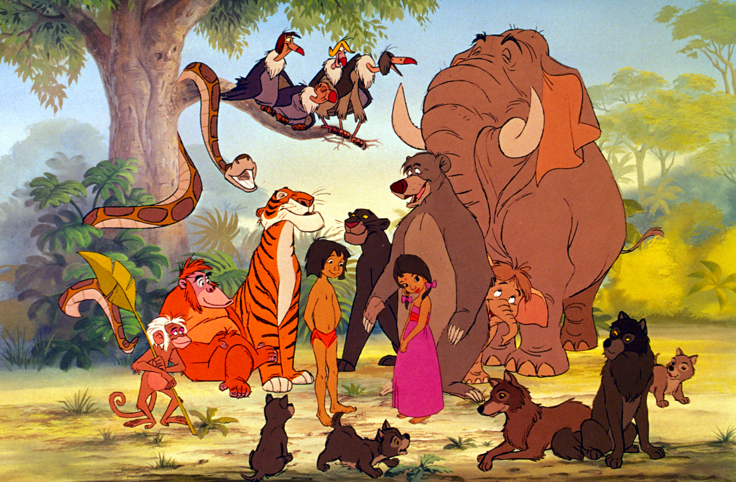 Walt Disney Production Cels The Jungle Book Characters.
