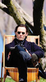 Tom Hiddleston (as Thomas Sharpe on the set of Crimson Peak)  - tom-hiddleston photo